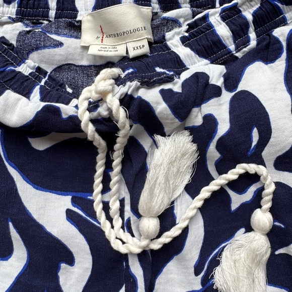 NWOT Anthropologie Linen Wide-Leg Pants size xxsp - Picture 3 of 4